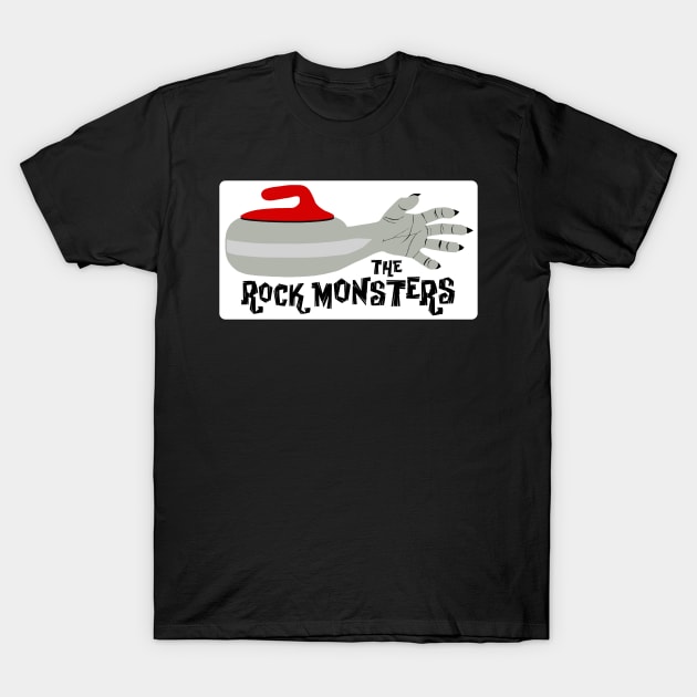 The Rock Monsters Curling Team - 2017 Logo T-Shirt by SaintEuphoria